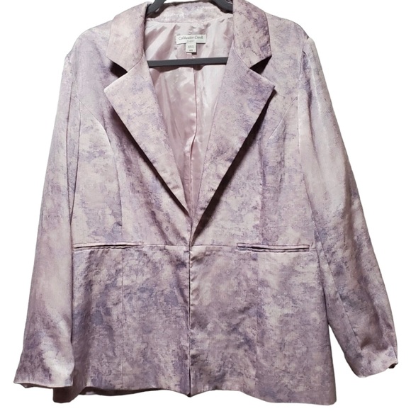 NWOT Coldwater Creek Lavender Marble Suit Jacket - Picture 1 of 3